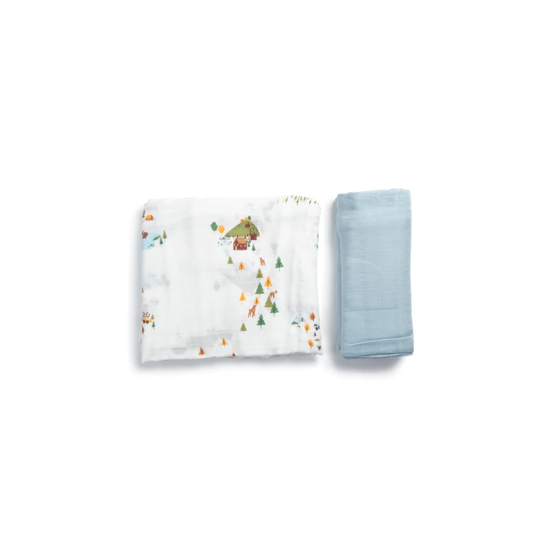 Little Rei Bamboo Swaddle 2pc (120x120cm)